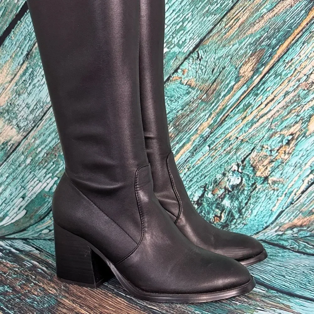 Steve Madden Black Over the Knee Boots